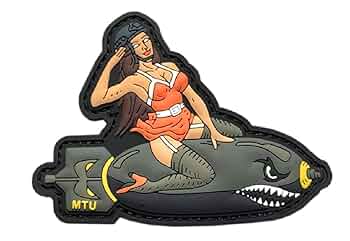 BOMBカード　80's cover girl Amazon.com: Pin Up Girl WWII Bomber Style Bomb Patch [“Hook